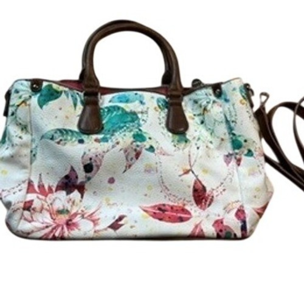 Desigual Floral Watercolor Satchel Handbag‎ 20WAXPX5 Crossbody Bag Aksesoris Tas